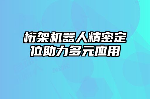 桁架機(jī)器人精密定位助力多元應(yīng)用