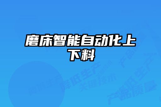 磨床智能自動化上下料