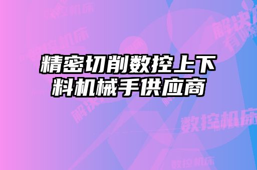 精密切削數(shù)控上下料機械手供應(yīng)商