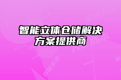 智能立體倉儲解決方案提供商