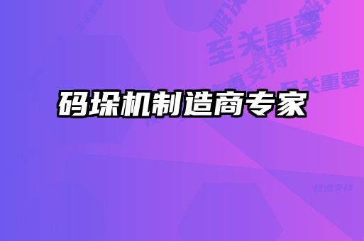 碼垛機制造商專家