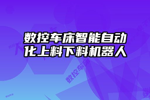 數(shù)控車床智能自動化上料下料機器人