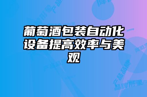 葡萄酒包裝自動化設(shè)備提高效率與美觀