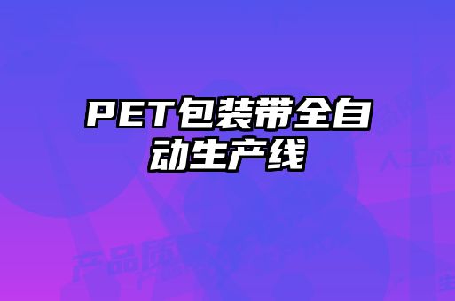 PET包裝帶全自動生產(chǎn)線