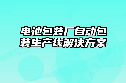 電池包裝廠自動(dòng)包裝生產(chǎn)線解決方案