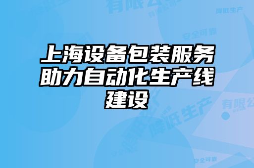 上海設備包裝服務助力自動化生產(chǎn)線建設