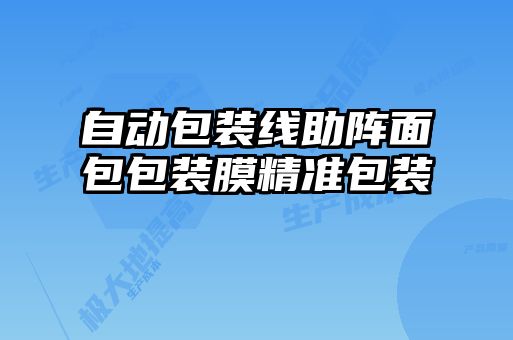 自動包裝線助陣面包包裝膜精準包裝