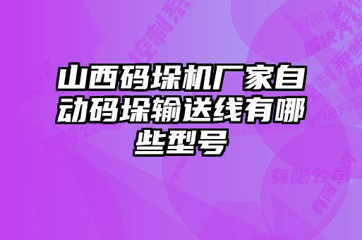 山西碼垛機廠家自動碼垛輸送線有哪些型號