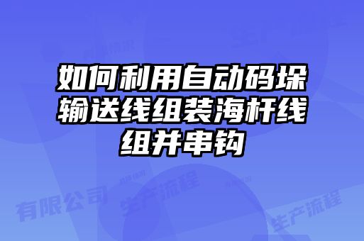 如何利用自動碼垛輸送線組裝海桿線組并串鉤