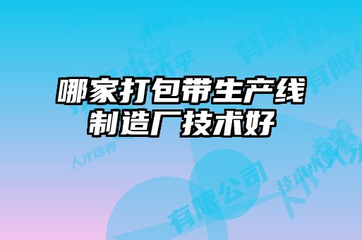 哪家打包帶生產線制造廠技術好