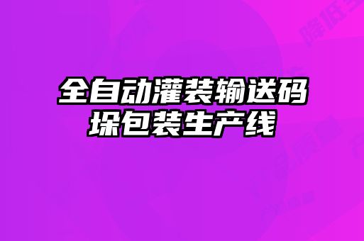 全自動灌裝輸送碼垛包裝生產(chǎn)線