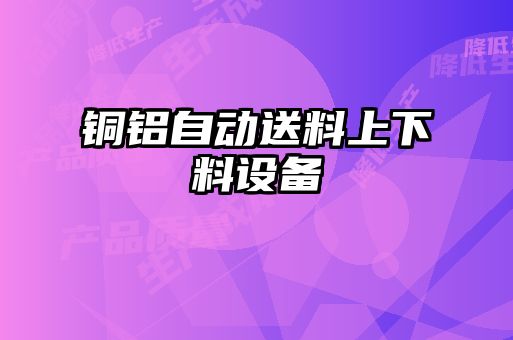 銅鋁自動送料上下料設(shè)備