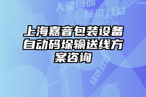 上海嘉音包裝設(shè)備自動(dòng)碼垛輸送線方案咨詢