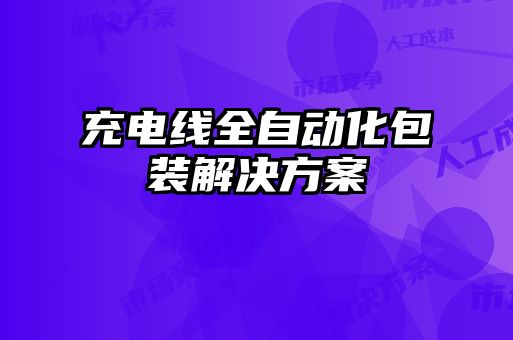 充電線全自動(dòng)化包裝解決方案