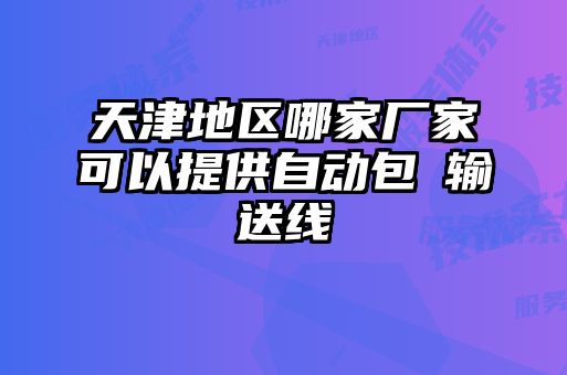 天津地區(qū)哪家廠家可以提供自動(dòng)包裝輸送線